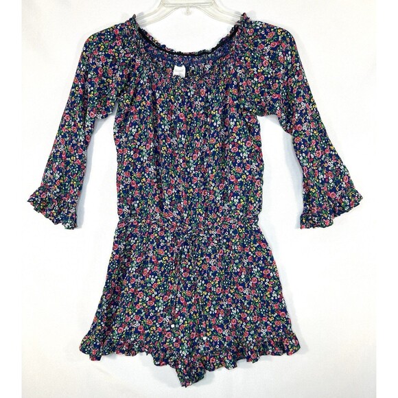Polo Ralph Lauren Romper Floral Bell Sleeve Ruffle Size Small Festival - Picture 1 of 10